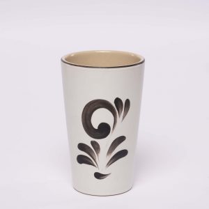 Bembel Becher in schwarz-weiß 0,25L