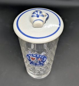 Apfelwein Deckelsche aus Keramik mit Mini Bembel