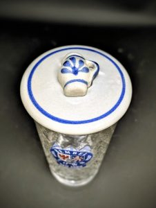 Apfelwein Deckelsche aus Keramik mit Mini Bembel